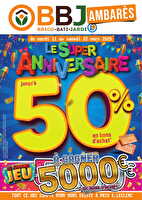 Anniversaire bbj chez Leclerc Valable du 10 au 22 mars 2025