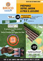 Mars - jardin extérieur chez Leclerc Valable du 05 au 22 mars 2025