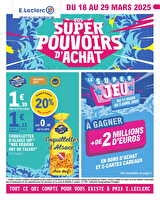 Spa des magasins Leclerc Valable du 18 au 29 mars 2025