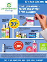 Prospectus printemps des magasins Leclerc Valable du 18 au 29 mars 2025