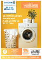 Catalogue extra promo netteroyage de printemps chez Leclerc Valable du 10 au 22 mars 2025