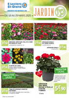 Jardin sainto chez Leclerc Valable du 18 au 29 mars 2025