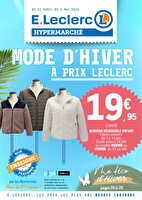 Mode d'hiver à prix Leclerc chez Leclerc Valable du 22 avril au 04 mai 2025