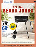 Selection loisirs exterieurs piscine des magasins Leclerc Valable du 22 avril au 10 mai 2025