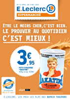 Etre le moins cher, c'est bien. Le prouver au quotidien c'est mieux ! chez Leclerc Valable du 22 avril au 04 mai 2025