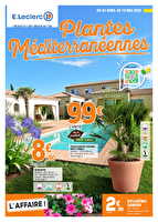 Plantes mediterraneennes chez Leclerc Valable du 22 avril au 10 mai 2025