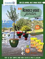 Plantation des magasins Leclerc Valable du 22 avril au 03 mai 2025