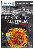 Italie avril 25 chez Leclerc Valable du 22 au 26 avril 2025