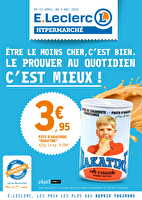 Etre le moins cher, c'est bien. Le prouver au quotidien c'est mieux ! des magasins Leclerc Valable du 22 avril au 04 mai 2025