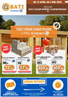 Catalogue tout pour construire 2025 chez Leclerc Valable du 14 avril au 03 mai 2025