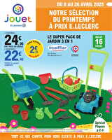 Jouet de printemps chez Leclerc Valable du 08 au 26 avril 2025