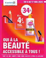 Spécial beauté chez Leclerc Valable du 06 au 17 mai 2025