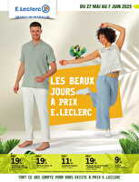 Textile - mois gagnant chez Leclerc Valable du 27 mai au 07 juin 2025