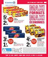 Maxi format maxi economies chez Leclerc Valable du 27 mai au 07 juin 2025