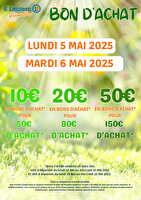Bon d'achat mai chez Leclerc Valable du 05 au 06 mai 2025