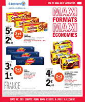 Maxi format maxi economies chez Leclerc Valable du 27 mai au 07 juin 2025