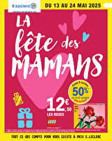 Depenser moins 8 fdm  chez Leclerc Valable du 13 au 24 mai 2025