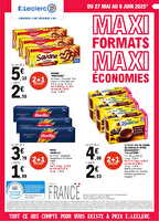 Maxi format maxi economies chez Leclerc Valable du 27 mai au 07 juin 2025