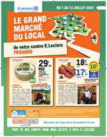 Temps fort local digital  des magasins Leclerc Valable du 01 au 12 juillet 2025