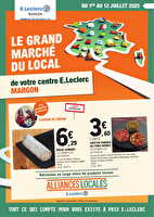 Catalogue alliances locales  chez Leclerc Valable du 01 au 12 juillet 2025