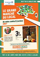 Catalogue alliances locales  chez Leclerc Valable du 01 au 12 juillet 2025