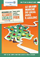 Grand marché du local  des magasins Leclerc Valable du 01 au 12 juillet 2025