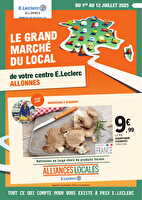 Catalogue alliances locales  chez Leclerc Valable du 01 au 12 juillet 2025