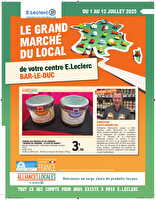 Temps fort local digital  des magasins Leclerc Valable du 01 au 12 juillet 2025