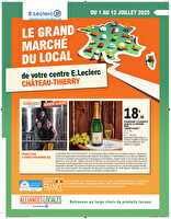 Temps fort local digital  des magasins Leclerc Valable du 01 au 12 juillet 2025