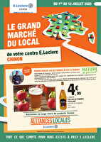 Catalogue alliances locales  des magasins Leclerc Valable du 01 au 12 juillet 2025