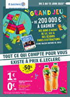 Temps fort festif 1 des magasins Leclerc Valable du 03 au 15 juin 2025