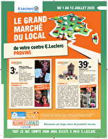 Temps fort local digital  des magasins Leclerc Valable du 01 au 12 juillet 2025