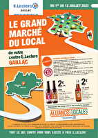 Grand marché du local  chez Leclerc Valable du 01 au 12 juillet 2025