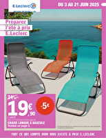 Selection depart en vacances  chez Leclerc Valable du 03 au 21 juin 2025