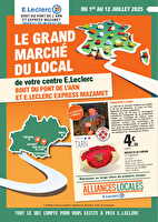 Grand marché du local  chez Leclerc Valable du 01 au 12 juillet 2025