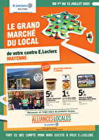 Catalogue alliances locales  des magasins Leclerc Valable du 01 au 12 juillet 2025