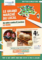 Catalogue alliances locales  des magasins Leclerc Valable du 01 au 12 juillet 2025