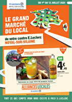 Alliances locales 2025 des magasins Leclerc Valable du 01 au 12 juillet 2025