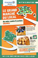 Alliances locales des magasins Leclerc Valable du 01 au 12 juillet 2025