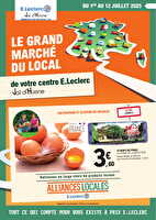Catalogue alliances locales  des magasins Leclerc Valable du 01 au 12 juillet 2025