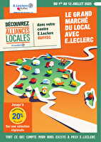 Grand marche du local chez Leclerc Valable du 01 au 12 juillet 2025
