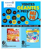 Ventes geantes chez Leclerc Valable du 29 juillet au 09 août 2025