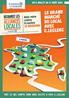 Alliances locales chez Leclerc Valable du 08 juillet au 31 août 2025