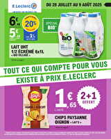 Depenser moins 16 chez Leclerc Valable du 29 juillet au 09 août 2025