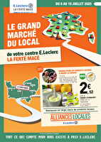 Alliances locales des magasins Leclerc Valable du 08 au 19 juillet 2025