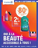Spécial beauté chez Leclerc Valable du 31 août 2025