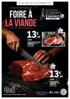 Foire a la viande chez Leclerc Valable du 24 août 2025