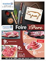 Foire  au porc  chez Leclerc Valable du 24 août 2025
