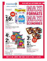 Maxi format maxi economies chez Leclerc Valable du 24 août 2025