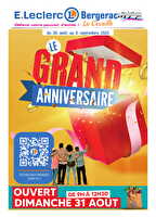 Anniversaire bercadis chez Leclerc Valable du 24 août 2025